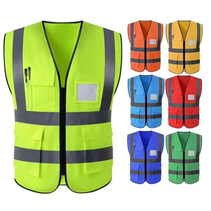 Rompi Safety Pengaman Kerja Polyster untuk Proyek / 5 Saku R