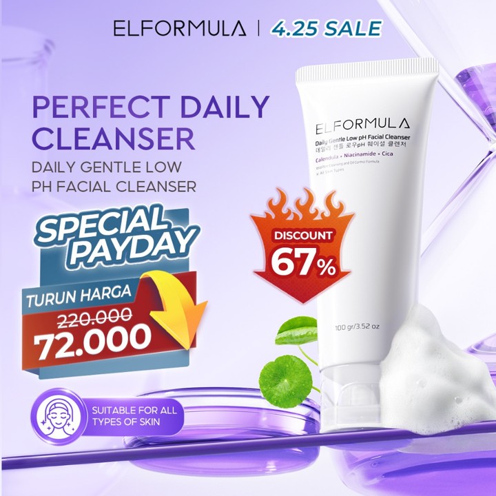 [TURUN HARGA!] ELFORMULA Daily Gentle Low pH Facial Cleanser
