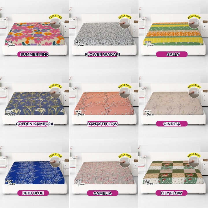 Sarung Kasur Busa Resleting Tebal 5,10, 15, 20, 25, 30 cm / Cover Kasur Busa Inoac / Sprei Resleting