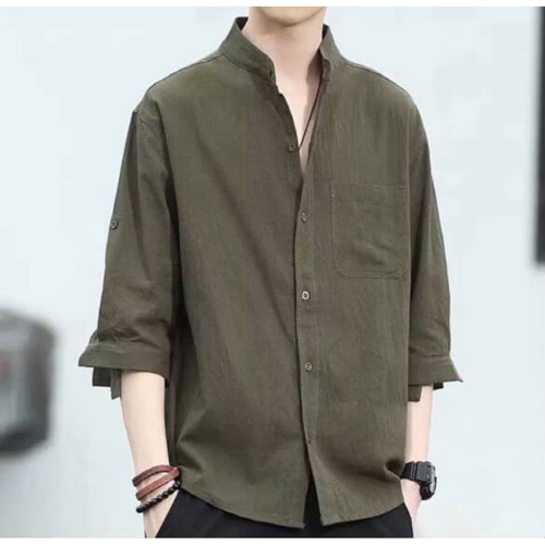 (2026) kemeja kerah shanghai pria style korea kualitas premium import