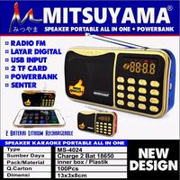 Speaker Radio USB Memory Powerbank Mitsuyama MS-4024 All In One