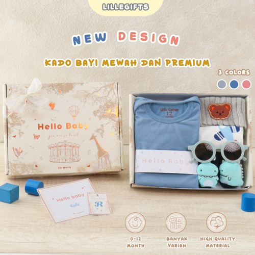 LILLEGIFTS Hampers Baby Kado Bayi Parcel Baby Girl & Boy Hadiah Lahiran Newborn Gift