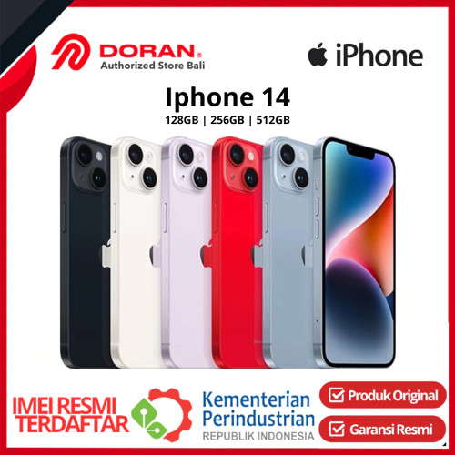 Apple iPhone 14 128GB 256GB 512GB Garansi Resmi Ibox / Digimap / GDN Original