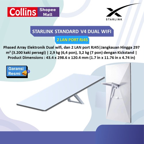 STARLINK STANDARD V4 GEN 3 DUAL WIFI SYSTEM W/ 2 LAN PORT RJ