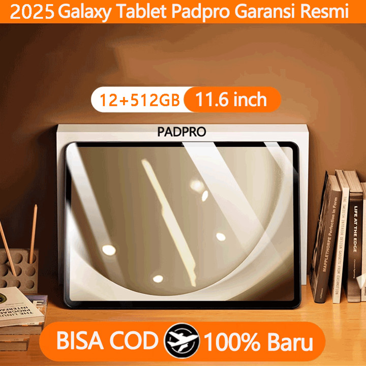 Tablet PC Padpro Android tablet 12GB+512GB 11,6 inci Layar Penuh Layar Besar Wifi 5G Dual SIM Dual Standby Tablet Anak-anak Belajar Ponsel Kantor Tablet Game Tablet Harga Rendah Tablet Jaminan Resmi Tablet Mesin Pembelajaran