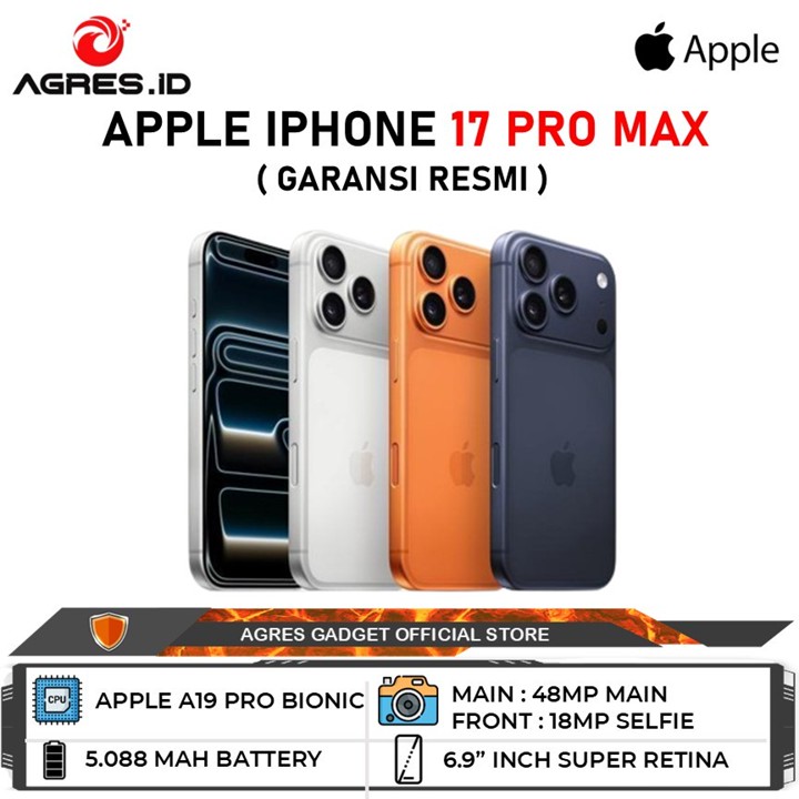 iP 17 Pro Max 256GB I 512GB I 1TB I 2TB Garansi Resmi Indonesia