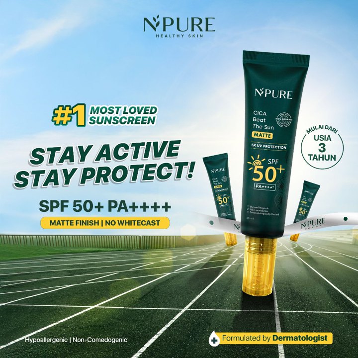 NPURE Sunscreen Cica (Centella) Beat The Sun Matte SPF 50+ P