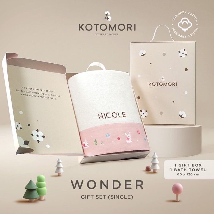KOTOMORI Wonder - Gift Set of 1 Handuk Mandi Anak 60x120cm