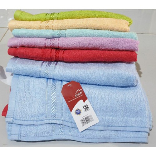 HANDUK MERAH PUTIH SEDANG ukuran 50x100 cm