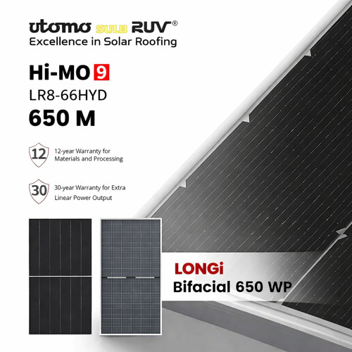 (OPEN PO) Longi Bifacial 650Wp Hi Mo 9 LR8-66 HYD Modul SNI [Utomo SolaRUV]