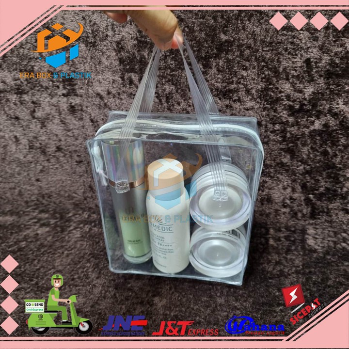 Pouch Mika Transparan | Tas Mika Baby | Dompet Masker | Tas Souvenir Hijab | Tas Skincare bayi | Tas Skincare lucu | Tas Skincare aeshetic | Tas make up travel | Tas make up kosmetik