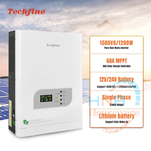 Inverter Techfine 1500VA ( 1200 Watt ) 12V / 24V Hybrit Traf