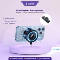 Telesin Cooling Fan Smartphone Wireless Charging Kipas Pendi