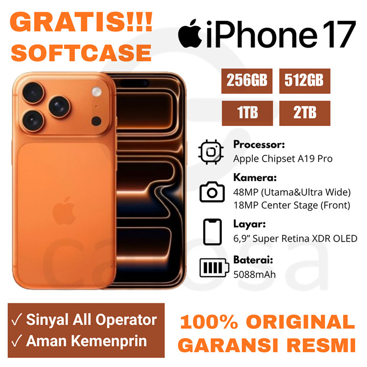 Apple Iphonee 17 Pro / 17 Pro Max 256GB 512GB 1TB 2TB