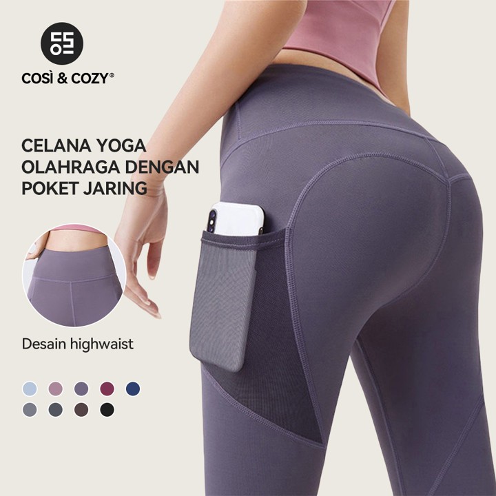 COSI COZY Celana Yoga Legging Highwaist Training Wanita Celana Olahraga Wanita