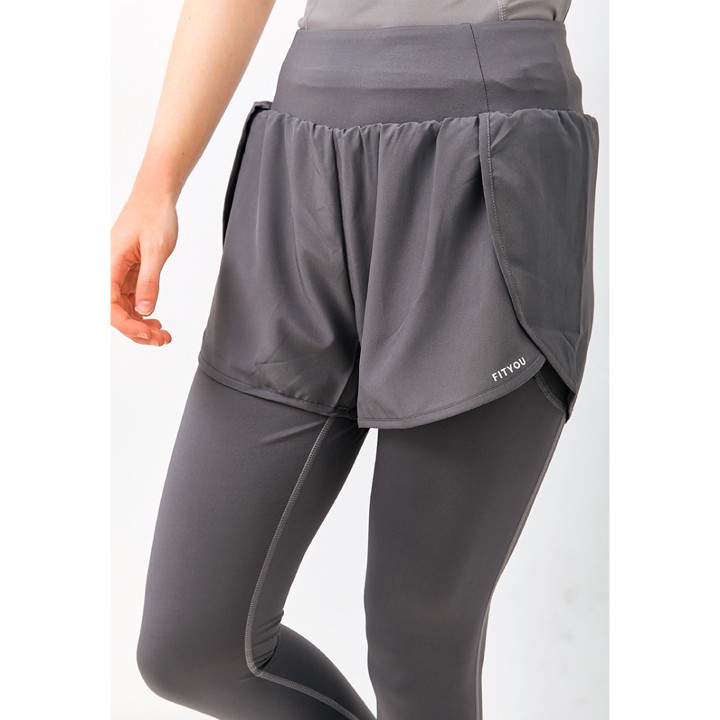 FitYou Aura Legging Hijab Friendly / Bawahan olahraga 2in1 Legging + Inner Celana Lari Fitness Gym Sepedaan