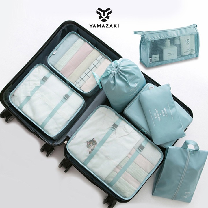 Yamazaki Tas Travel 7 in 1 Organizer Storage Bag Luggage Bag Tas Dalam Koper