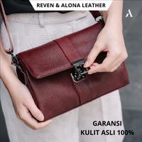 Tas Slempang Kulit Asli Sling Shoulder Bag Wanita Cewek Pest