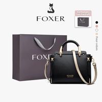FOXER Tas Tangan Kulit Asli Tas Bahu Wanita Tas Selempang De