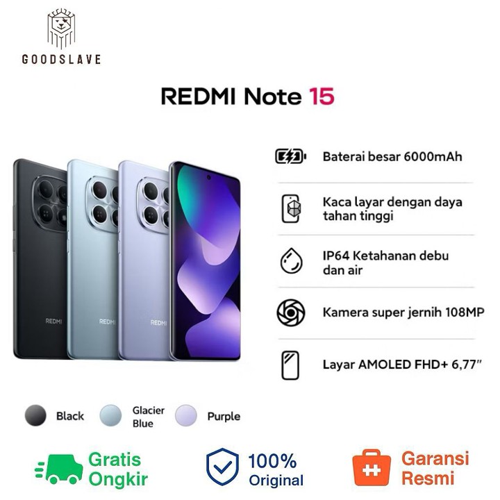 Xiaomi Redmi Note 15 8/128 NFC Garansi Resmi