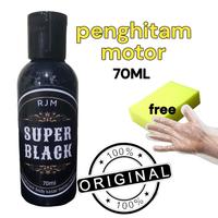 penghitam body kasar motor mobil permanent 70ml free sarungtangan,spons