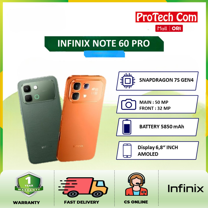 Infinix Note 60 Pro 5G 8GB/256GB I 12GB/256GB Garansi Resmi 