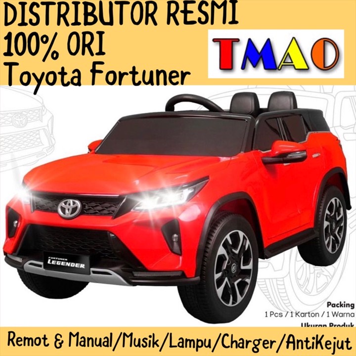 Mobil Aki Anak PMB 7588 TOYOTA Fortuner Legender 7288 Innova Venturer HONDA CRV 7788 Mitsubishi Pajero Sport M-8899 M8899 Mobil Anak Remote + Manual Murah