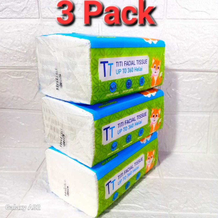 (paket 3 pack) TITI Facial Tissue isi 260Helai, Tisu Murah Titi Tisu Wajah Tisu Promo ORIGINAL