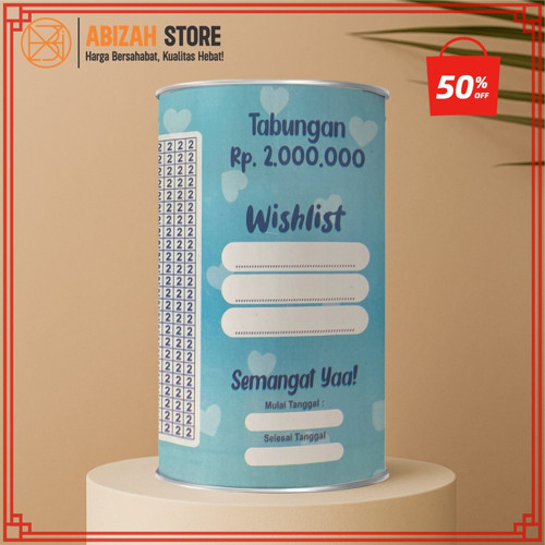 Promo Celengan Target Murah 2 RIBU TARGET 2 JUTA Jumbo Small Buka Tutup Permanen