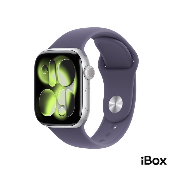 Apple Watch Series 11 GPS, Silver Aluminium Case with Purple