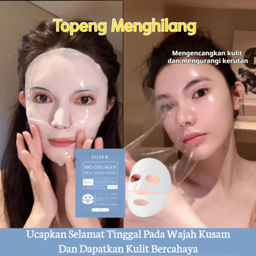 [COD+GRATIS ONGKIR] 20PCS Masker Bio-kolagen (R&D in Korea) / Masker Perbaikan Kolagen / Masker Yang Menghidrasi Dalam / Anti-Kerut Masker Menghidrasi Mengencangkan Kulit Secara Mendalam / Melembabkan Masker Pencerah