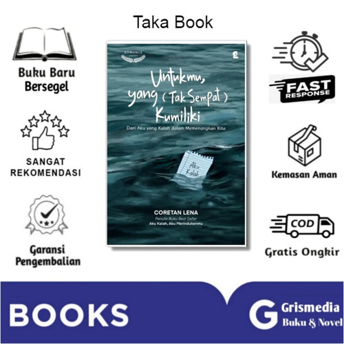 Buku Novel Untukmu, yang (Tak Sempat) Kumiliki - Coretan Lena Best Seller Terbar