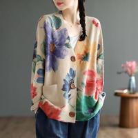 LC330 Premium Kardigan Oversized Motif Terbaru