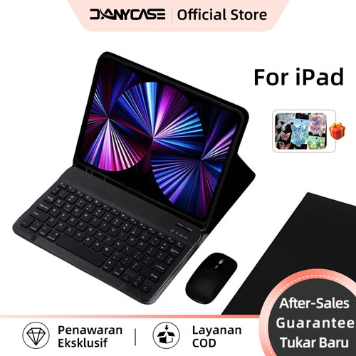DANYCASE Keyboard Case with Mouse for iPad 7th 8th 9th 10.2 