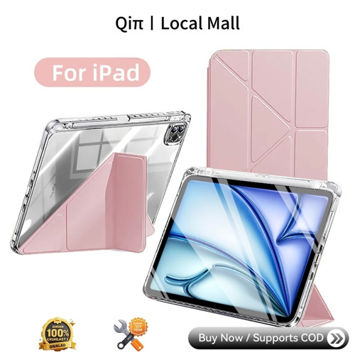 Qipai Y-shaped Clear Case for iPad 11th A16 10th gen Air11-M3 7th 8th 9th 10.2 “ air 4/5 10.9 air 6/7 11” M2 5th 6h 9.7“ pro 2/3/4th 11”