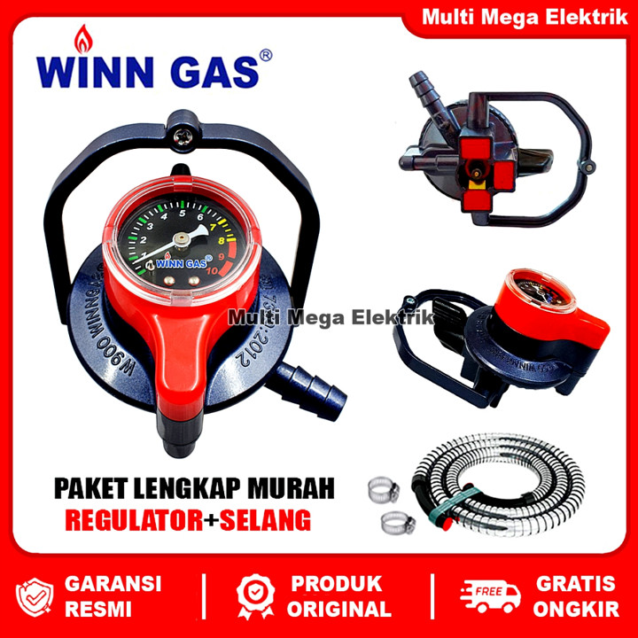 [COD] WINN GAS REGULATOR GAS LPG DOUBLE LOCK TEKANAN RENDAH W900M / W-900 M / W 900 M / W 900 NM (GARANSI RESMI)