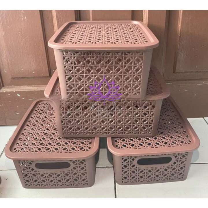 6Pcs Keranjang selvi Serbaguna Kokoh Minimalis / Storage Multifungsi / Keranjang Kosmetik / Tempat Bumbu Dapur / Rak parfume / Keranjang aestetik / Keranjang parsel