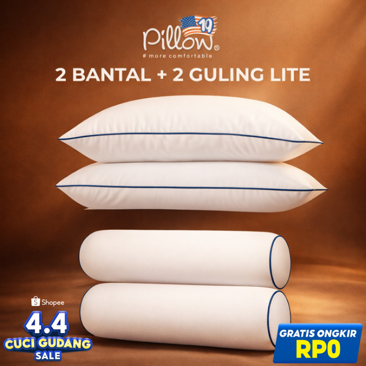 PROMO Paket 2 Bantal + 2 Guling Double Complete Lite 109 pillow