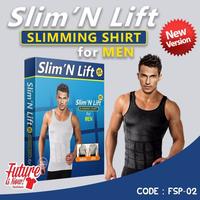 Baju Kaos Korset Pelangsing Pria Slim Fit 'N Lift Slimming S