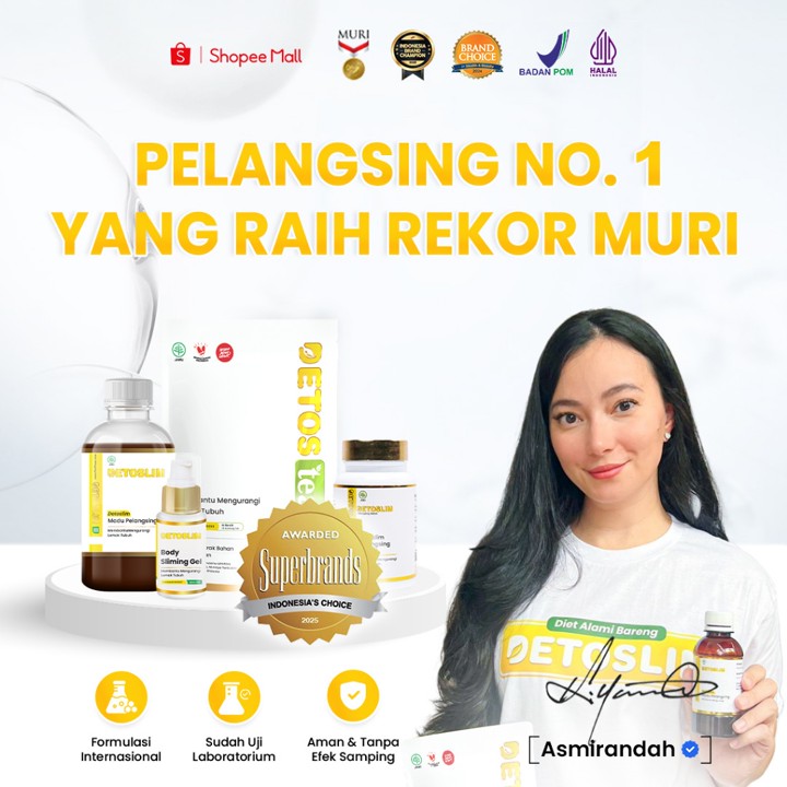 Detoslim Herbal Pelangsing Alami Bantu Turunkan Berat Badan