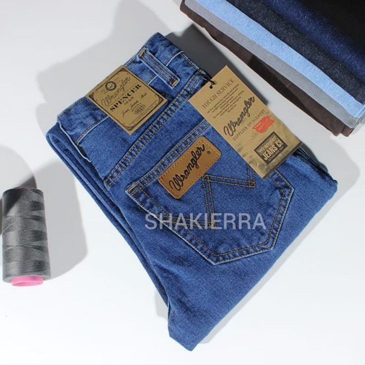 Celana Jeans Panjang Pria Standar Wrang'ler / Celana Jeans Cowok Reguler