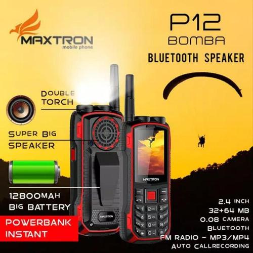 [Bayar Ditempat/COD] Maxtron P12 Bomba Handphone