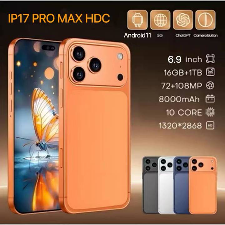 iphone 17pro max 1:1 HDC phone 8/512GB bisa wifi behasa indo