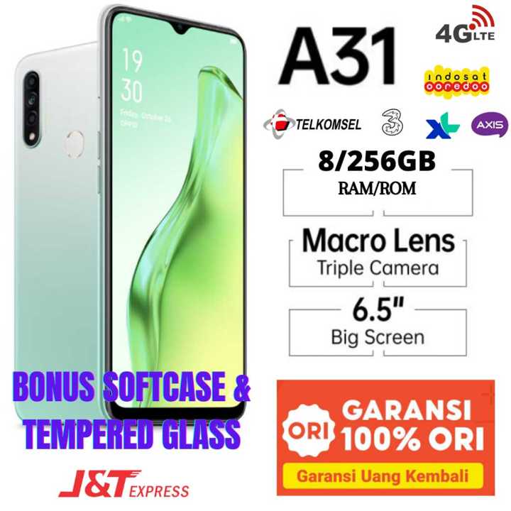 HP smartphone OPPO A31 ram 8/256GB 4G LTE BERGARANSI