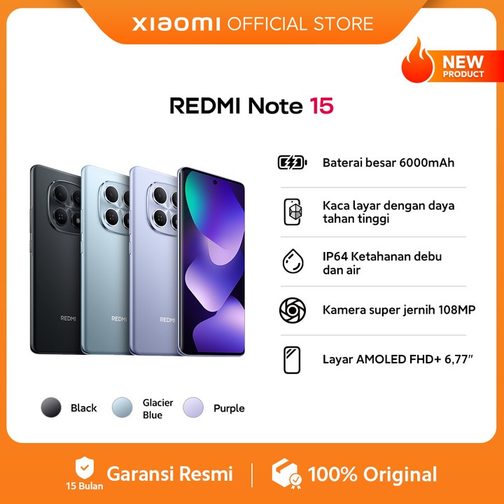 Xiaomi Redmi Note 15 (6/128 GB) (8/128 GB) (8/256 GB) | Bate